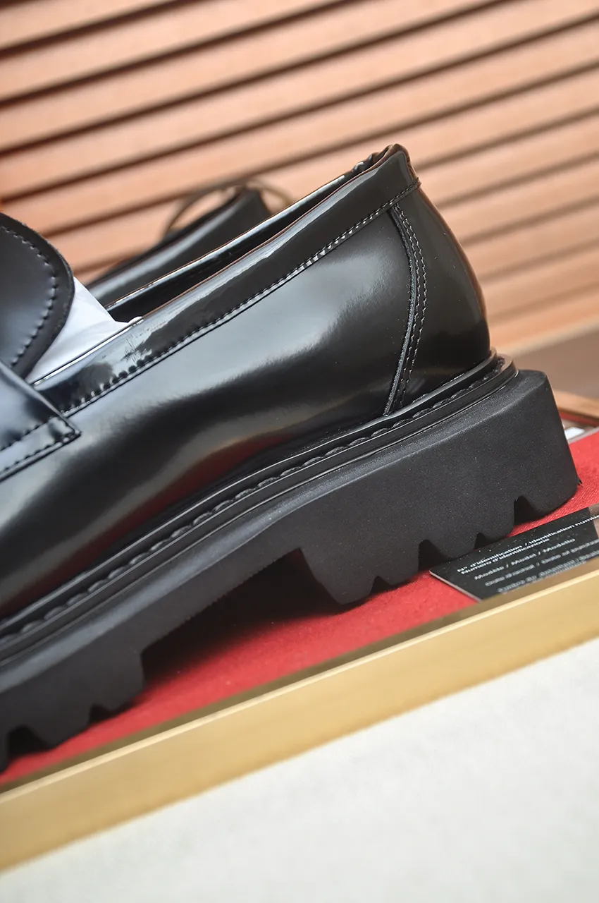 Men's men's shoes 💰720💶【[Hermes HERMES】】(High-end Niuli) New 🍀 HERMES - top version of classic casual leather shoes! Made of imported original cowhide, the inner top layer is comfortable cowhide lining! Original wear-resistant rubber foam outsole! High quality products! Code number 38-45 (45 customized)